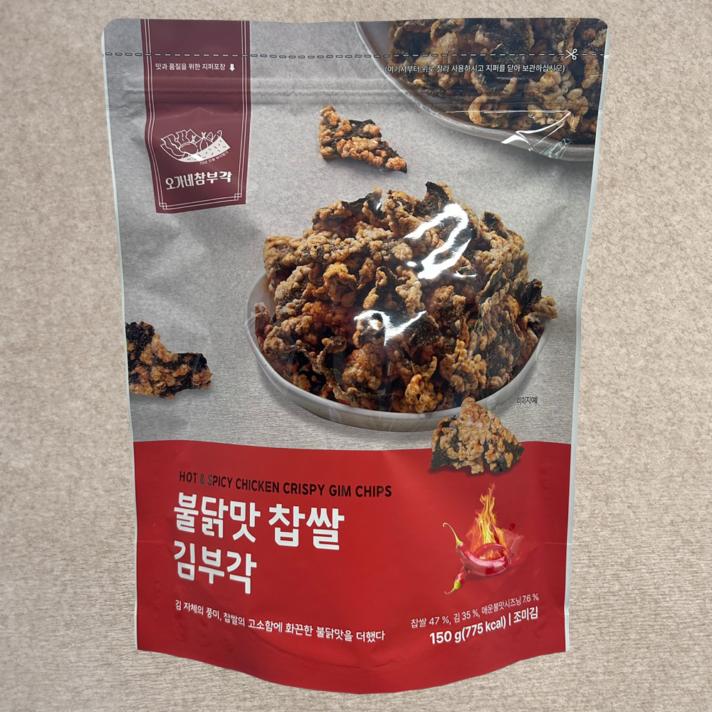 오가네 불닭맛 찹쌀 김부각